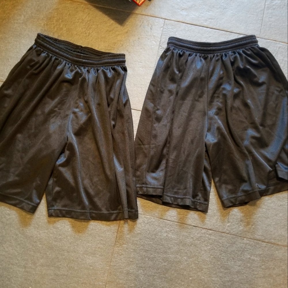 2 pairs of size large soccer shorts
